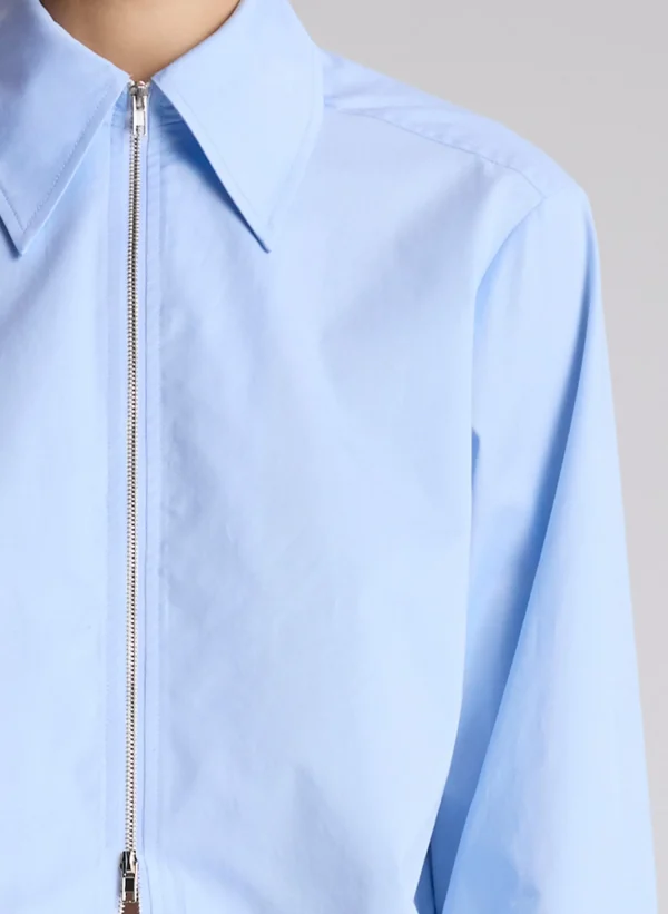 Women A.L.C. Tops>Jill Cotton Zip Top
