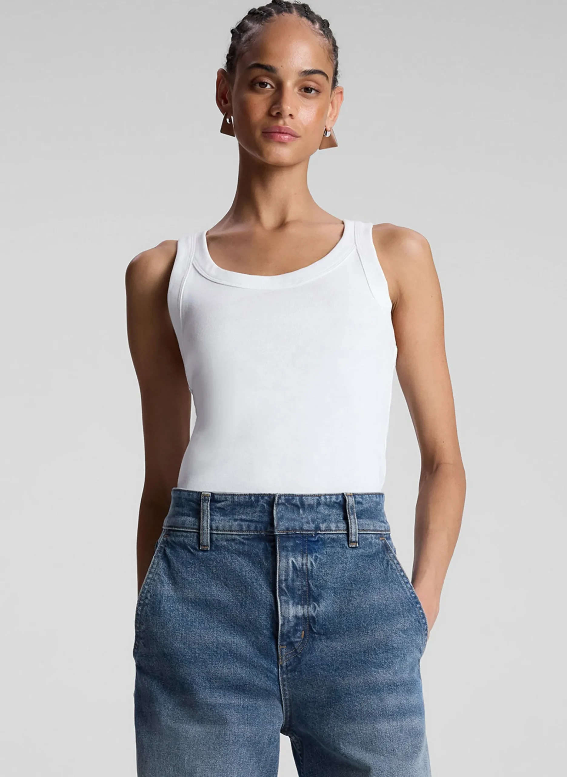 kai_cotton_rib_tank_0.webp Women A.L.C. Tops | Tees & Tanks>Kai Cotton Rib Tank