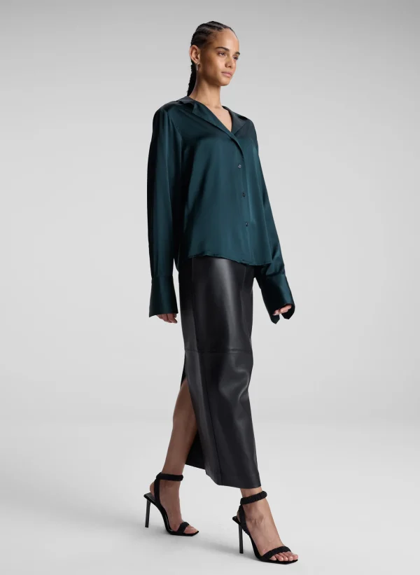 Women A.L.C. Tops>Kass Stretch Silk Top