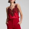 Women A.L.C. Tops | Tees & Tanks>Lennon Satin And Lace Camisole Top