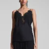 Women A.L.C. Tops | Tees & Tanks>Lennon Satin And Lace Camisole Top