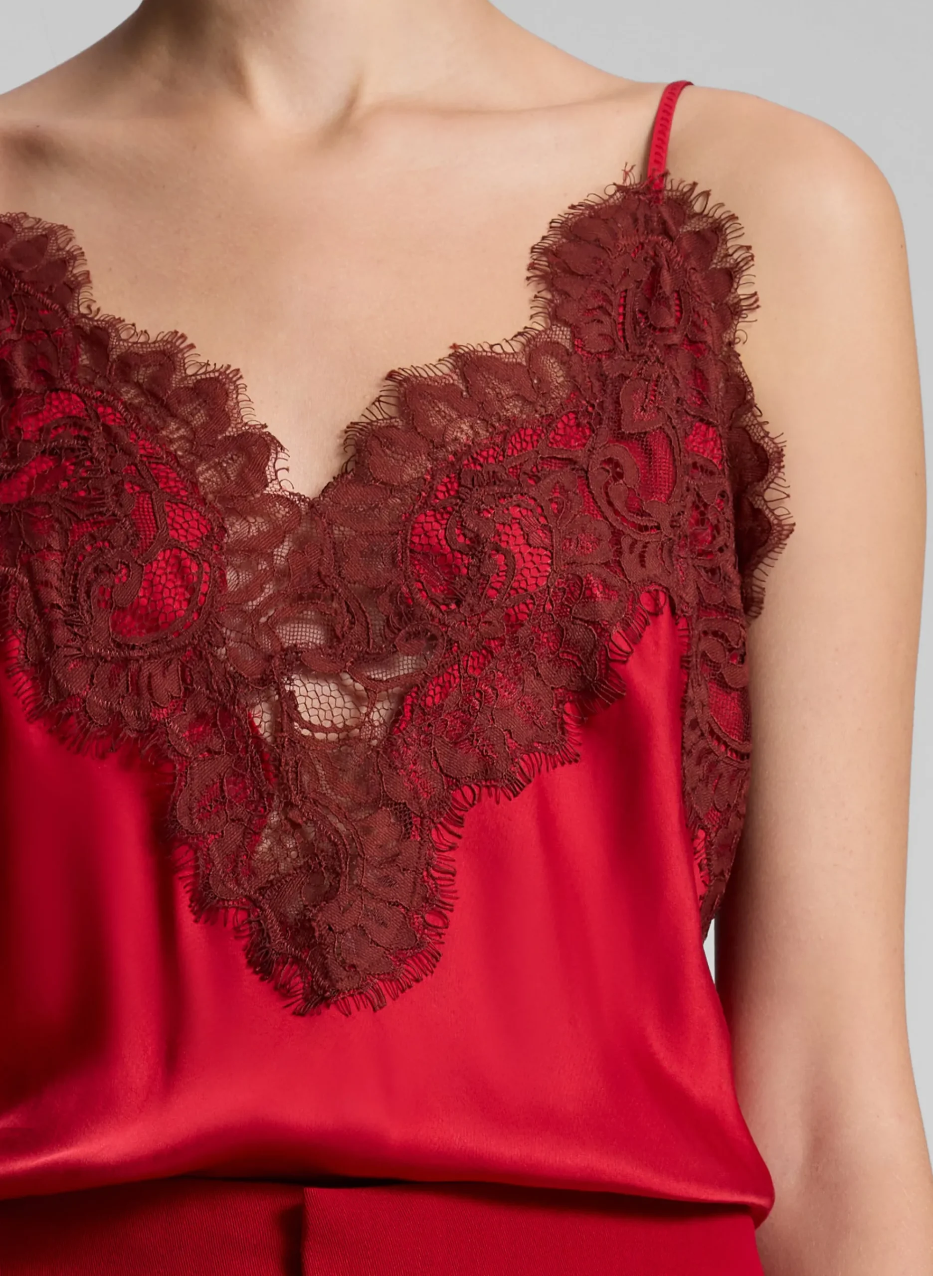 lennon_satin_and_lace_cam_1-1.webp Women A.L.C. Tops | Tees & Tanks>Lennon Satin And Lace Camisole Top