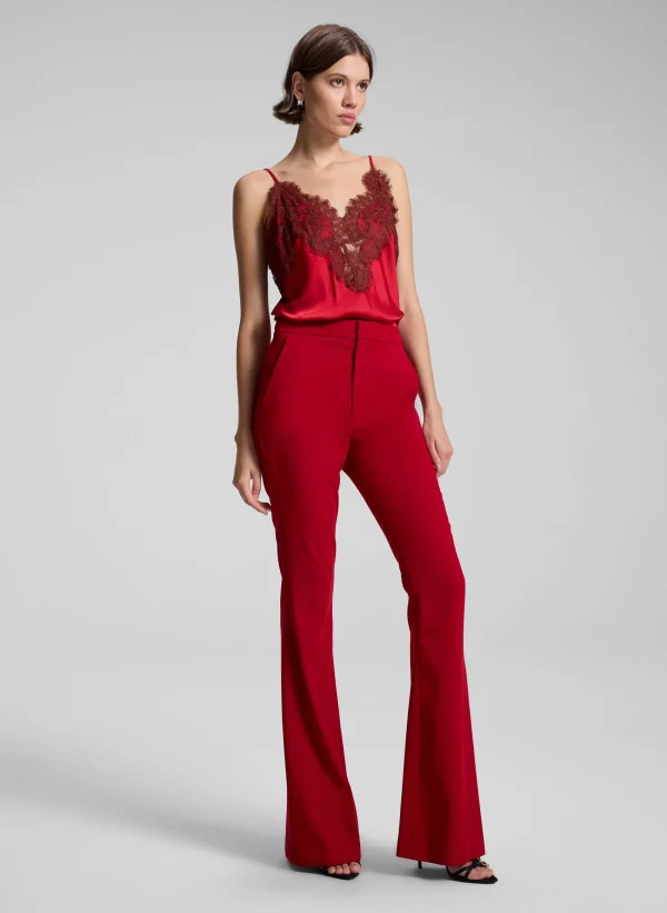 Women A.L.C. Tops | Tees & Tanks>Lennon Satin And Lace Camisole Top