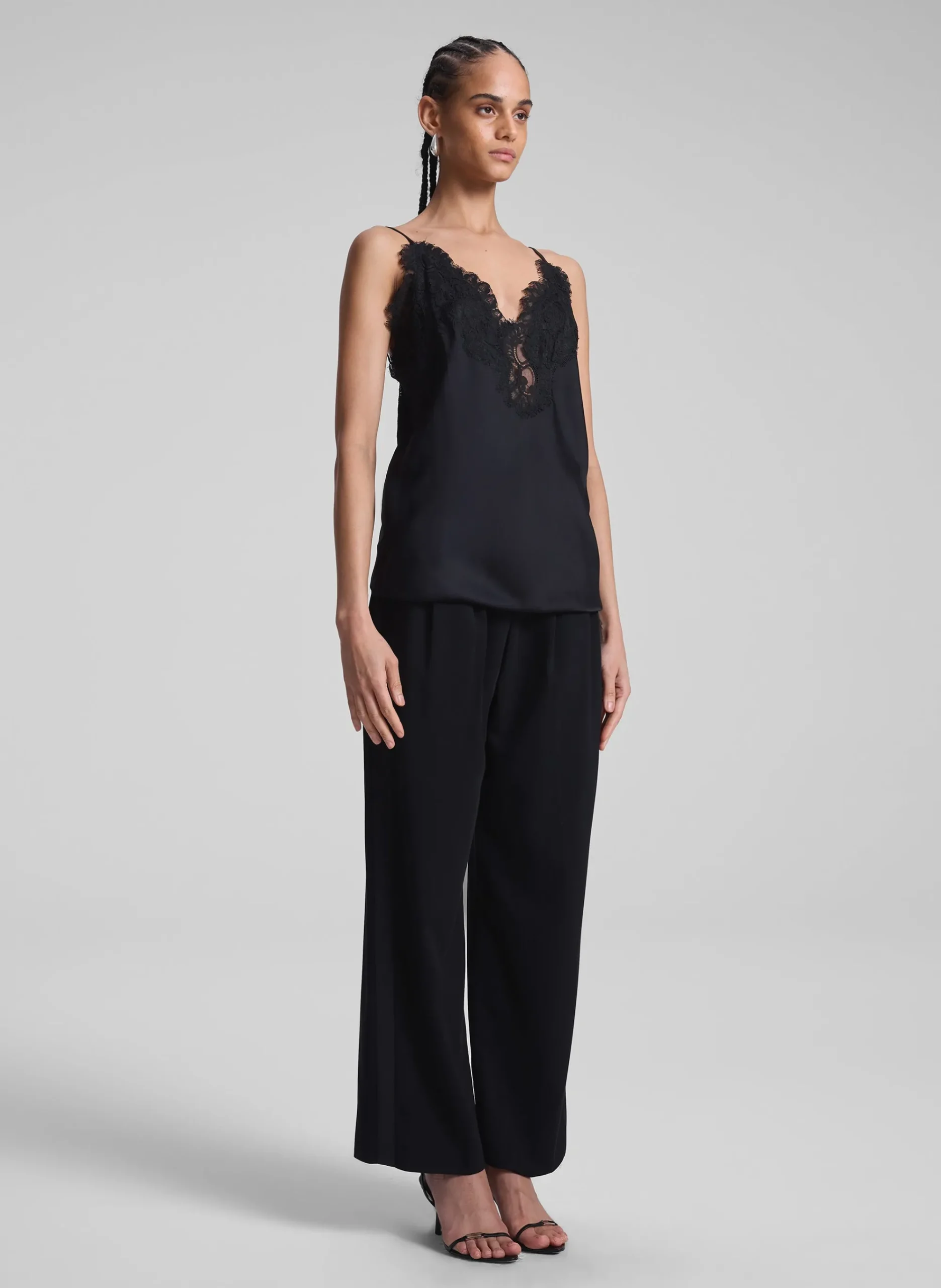 lennon_satin_and_lace_cam_2.webp Women A.L.C. Tops | Tees & Tanks>Lennon Satin And Lace Camisole Top
