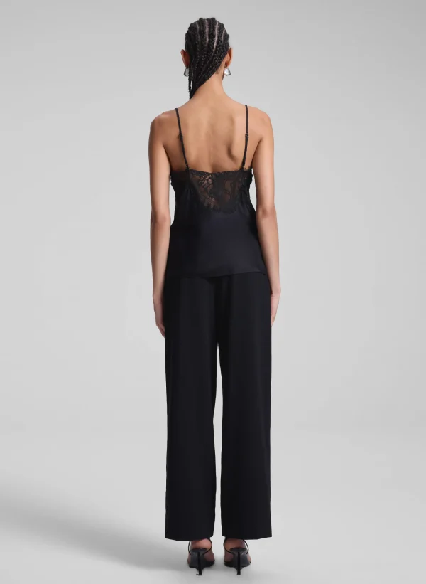 Women A.L.C. Tops | Tees & Tanks>Lennon Satin And Lace Camisole Top