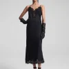 Women A.L.C. Dresses>Lennon Satin And Lace Midi Dress