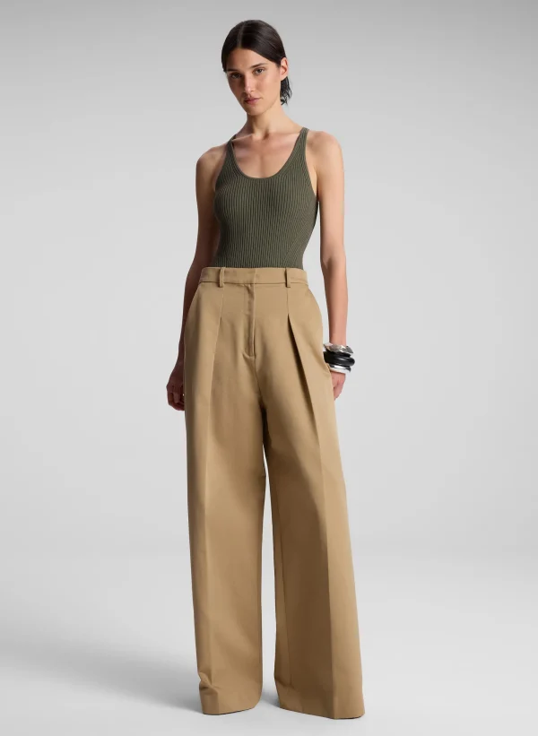Women A.L.C. Tops>Lucy Ribbed Bodysuit