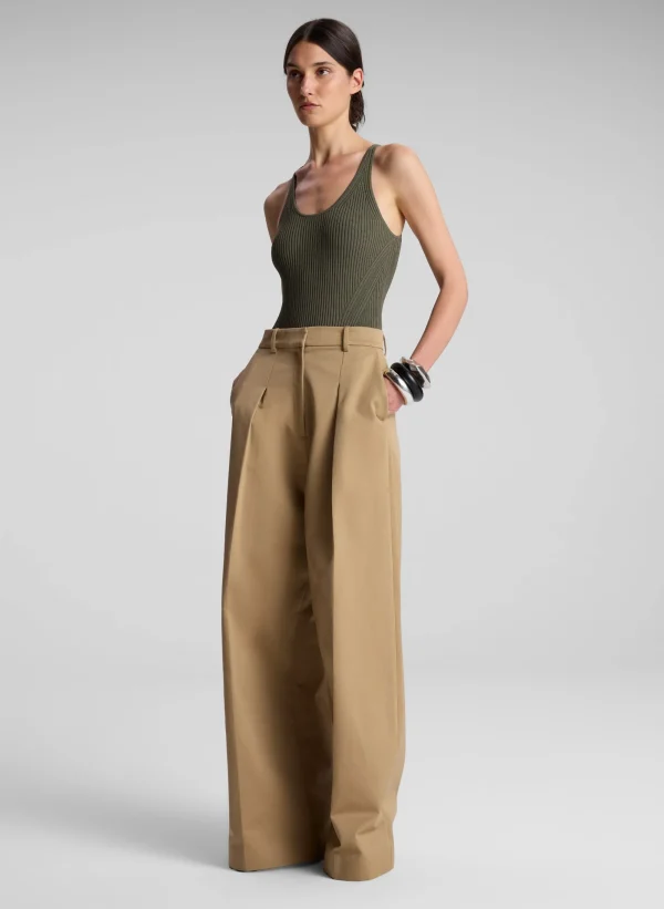 Women A.L.C. Tops>Lucy Ribbed Bodysuit