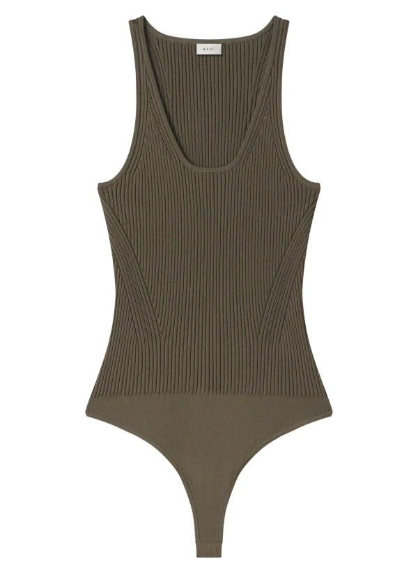 Women A.L.C. Tops>Lucy Ribbed Bodysuit