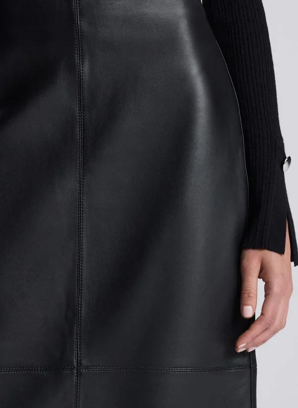 Women A.L.C. Bottoms | Skirts>Marta Leather Midi Skirt