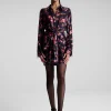 Women A.L.C. Dresses>Mia Stretch Silk Mini Shirtdress