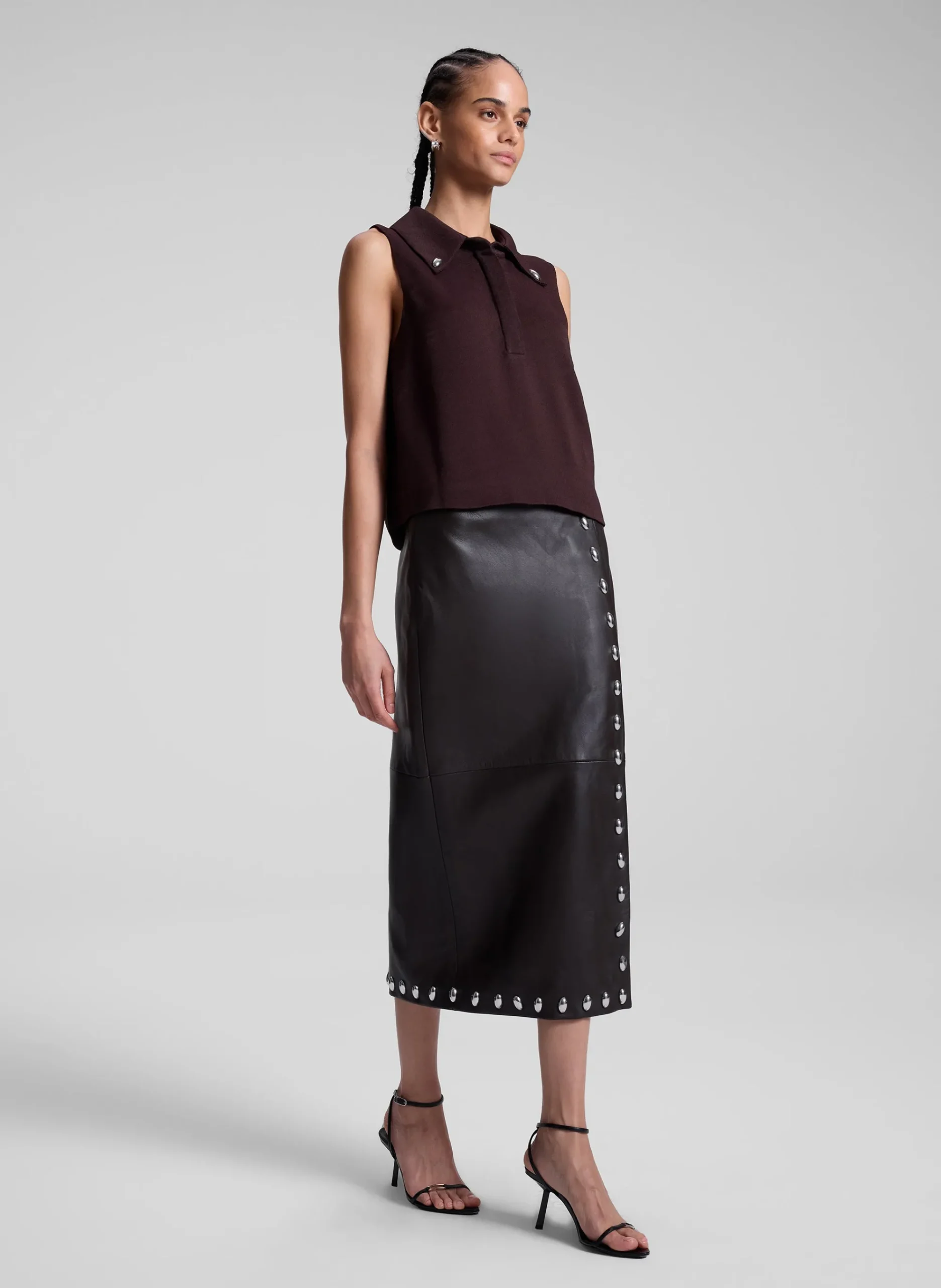naomi_studded_leather_mid_2.webp Women A.L.C. Bottoms | Skirts>Naomi Studded Leather Midi Skirt