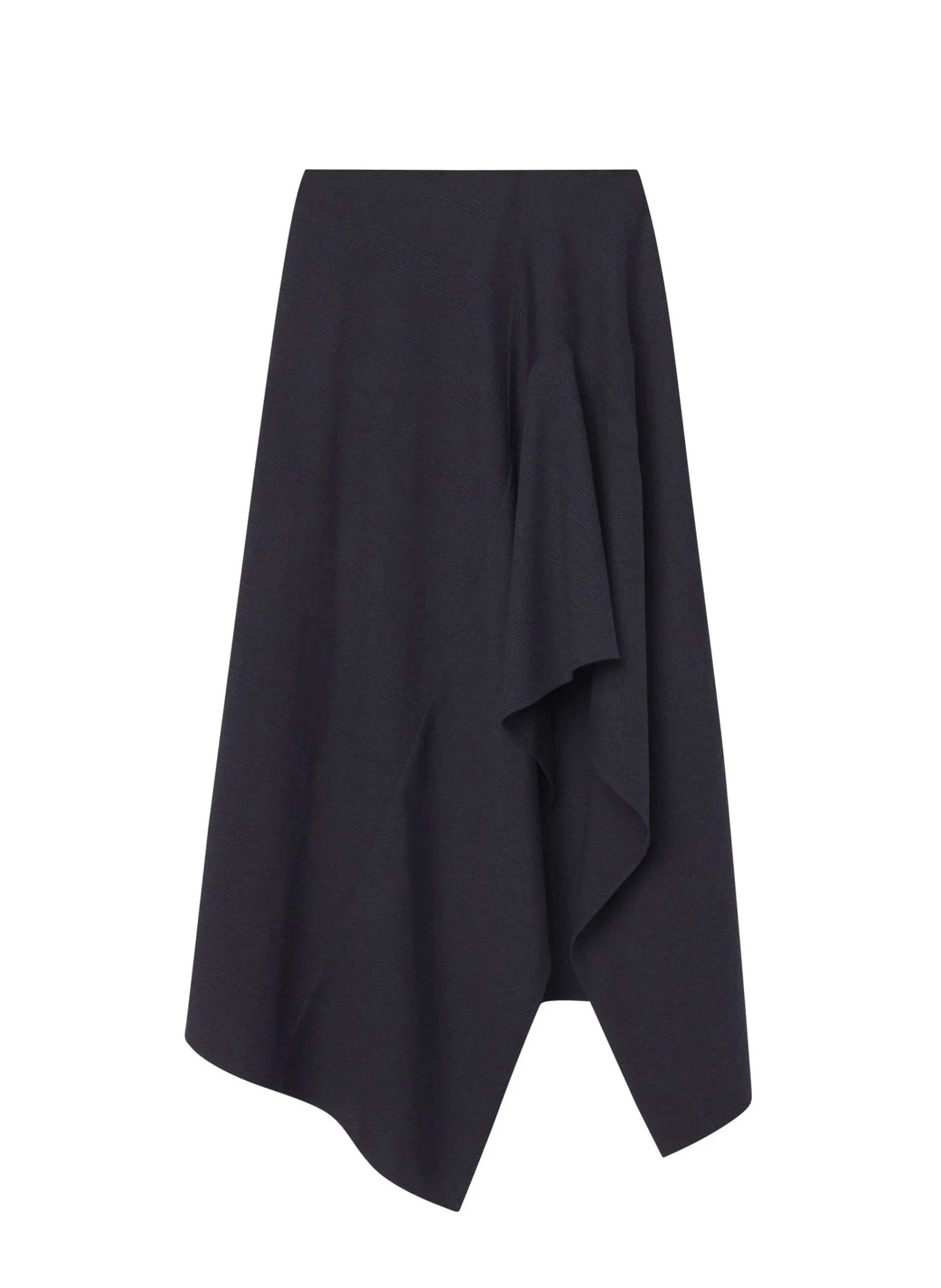 navy_plaid_midi_skirt_5.webp Women A.L.C. Bottoms | Skirts>Navy Plaid Midi Skirt