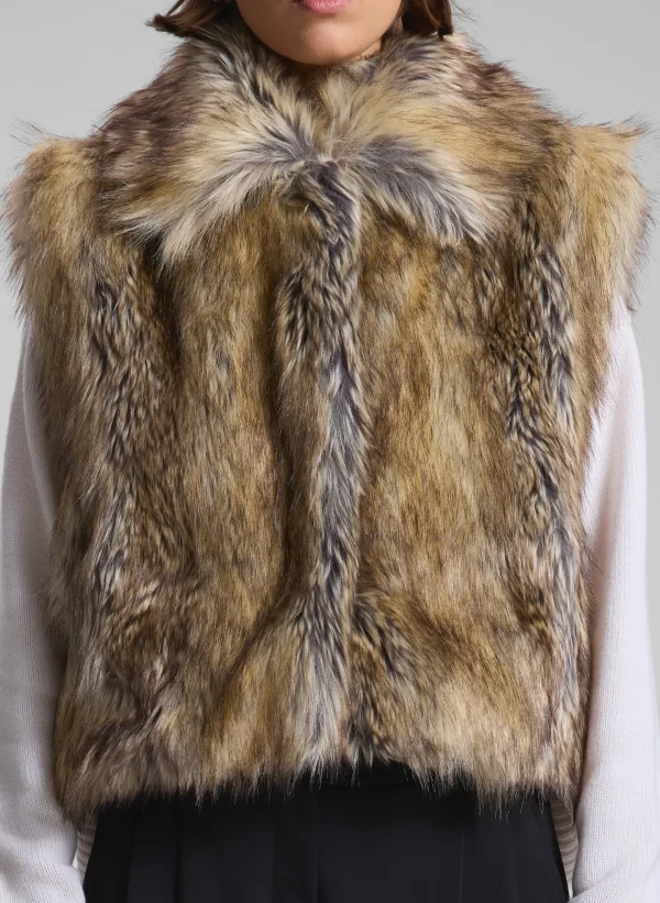 Women A.L.C. Jackets & Coats>Naya Faux Fur Vest