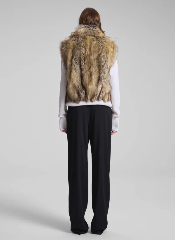 Women A.L.C. Jackets & Coats>Naya Faux Fur Vest