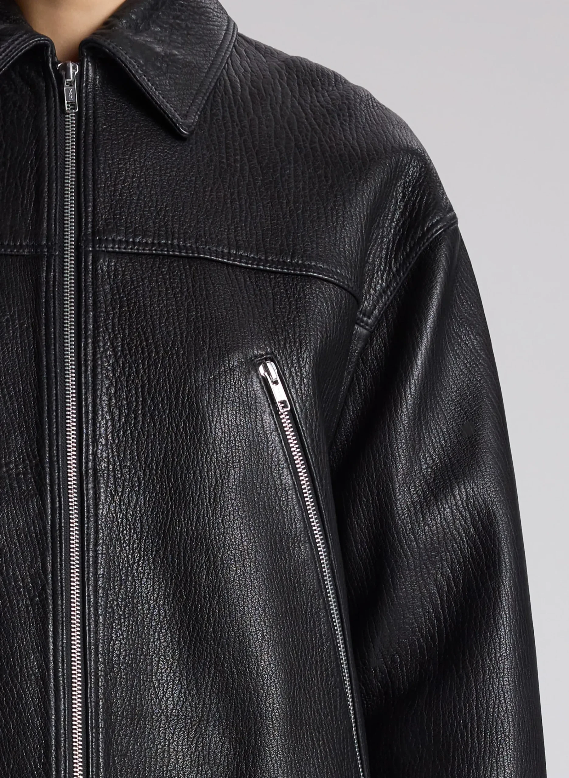 olive_leather_jacket_1.webp Women A.L.C. Jackets & Coats>Olive Leather Jacket