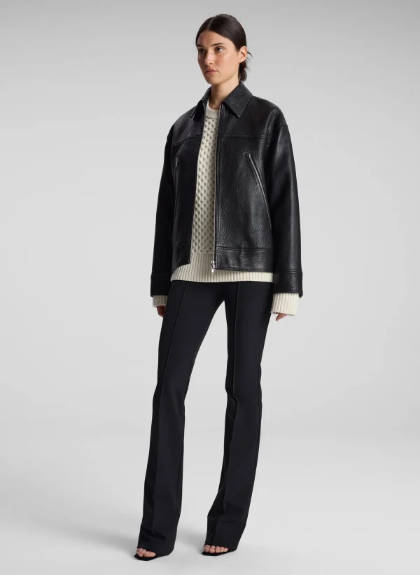 Women A.L.C. Jackets & Coats>Olive Leather Jacket