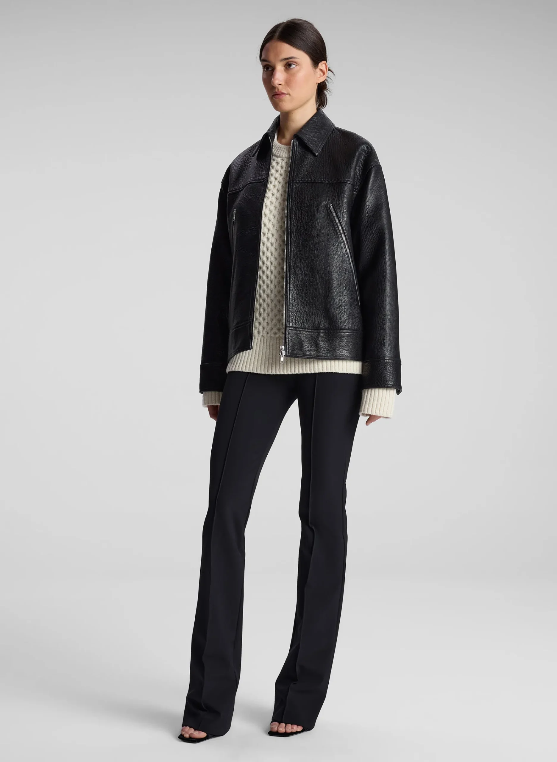 olive_leather_jacket_3.webp Women A.L.C. Jackets & Coats>Olive Leather Jacket