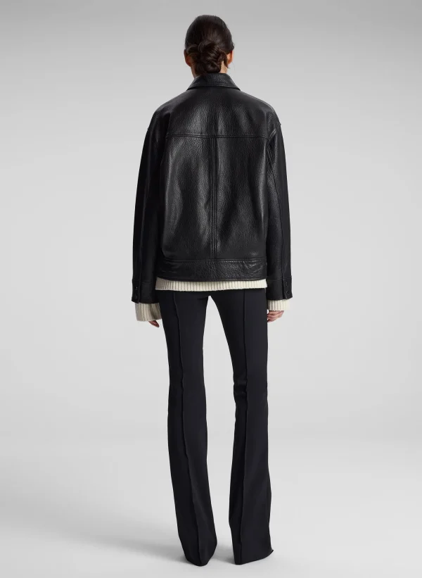 Women A.L.C. Jackets & Coats>Olive Leather Jacket