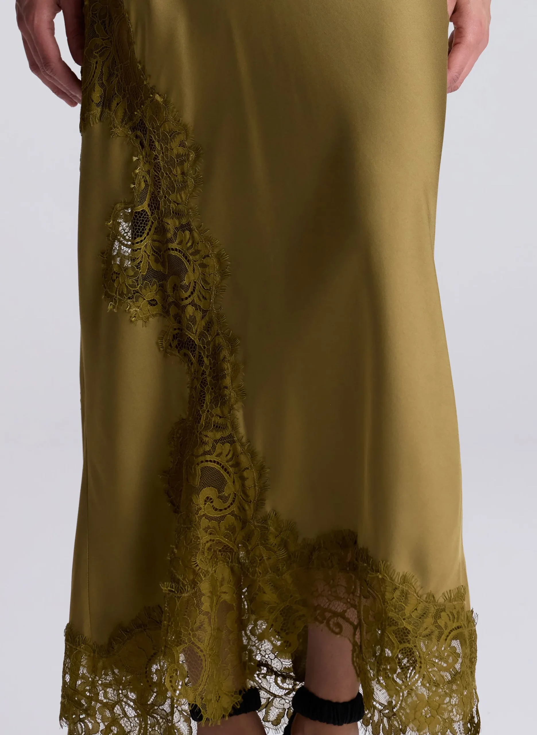 olivia_satin_and_lace_mid_1.webp Women A.L.C. Bottoms | Skirts>Olivia Satin And Lace Midi Skirt
