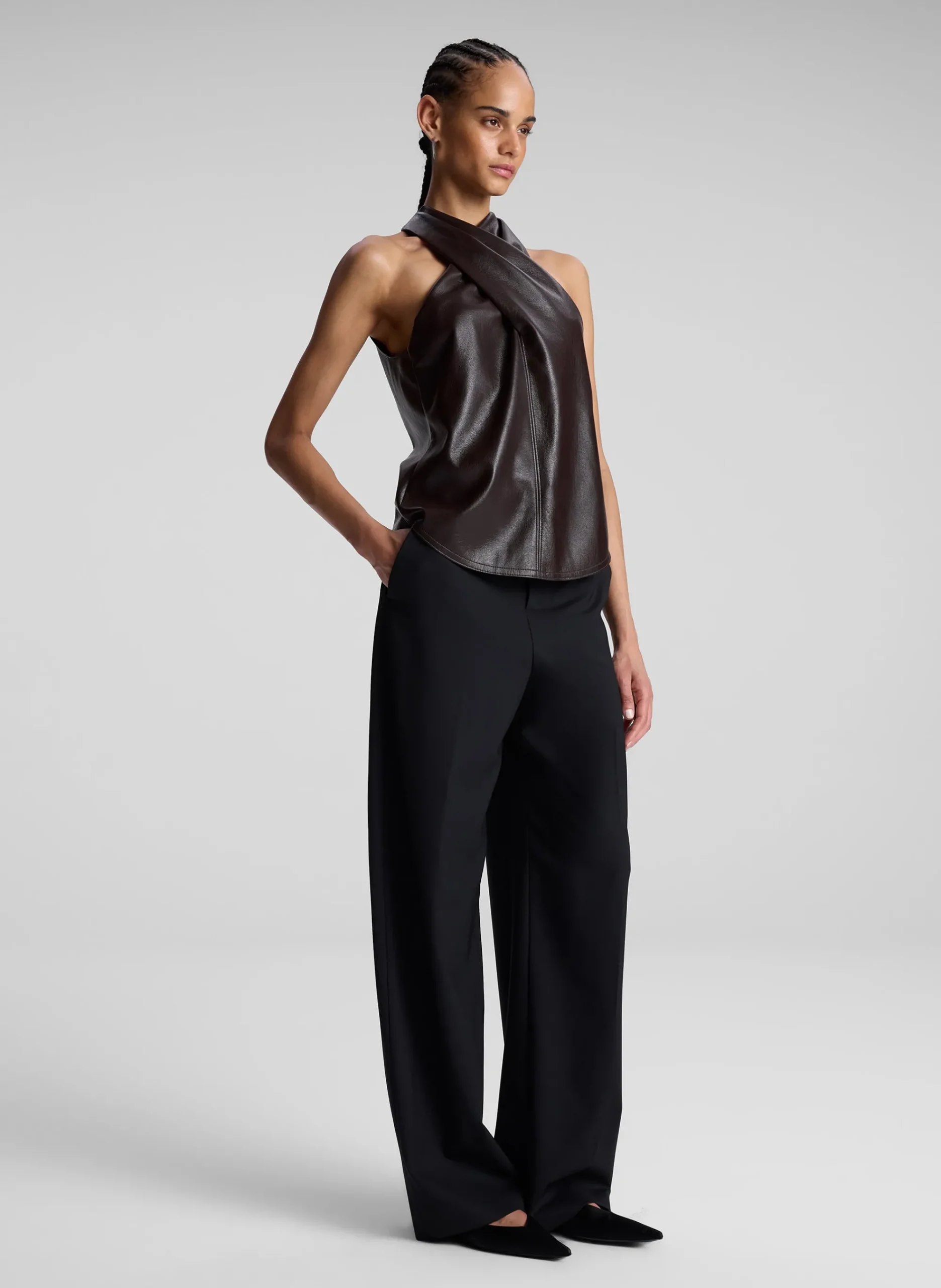 quinn_vegan_leather_halte_2.webp Women A.L.C. Tops>Quinn Vegan Leather Halter Top
