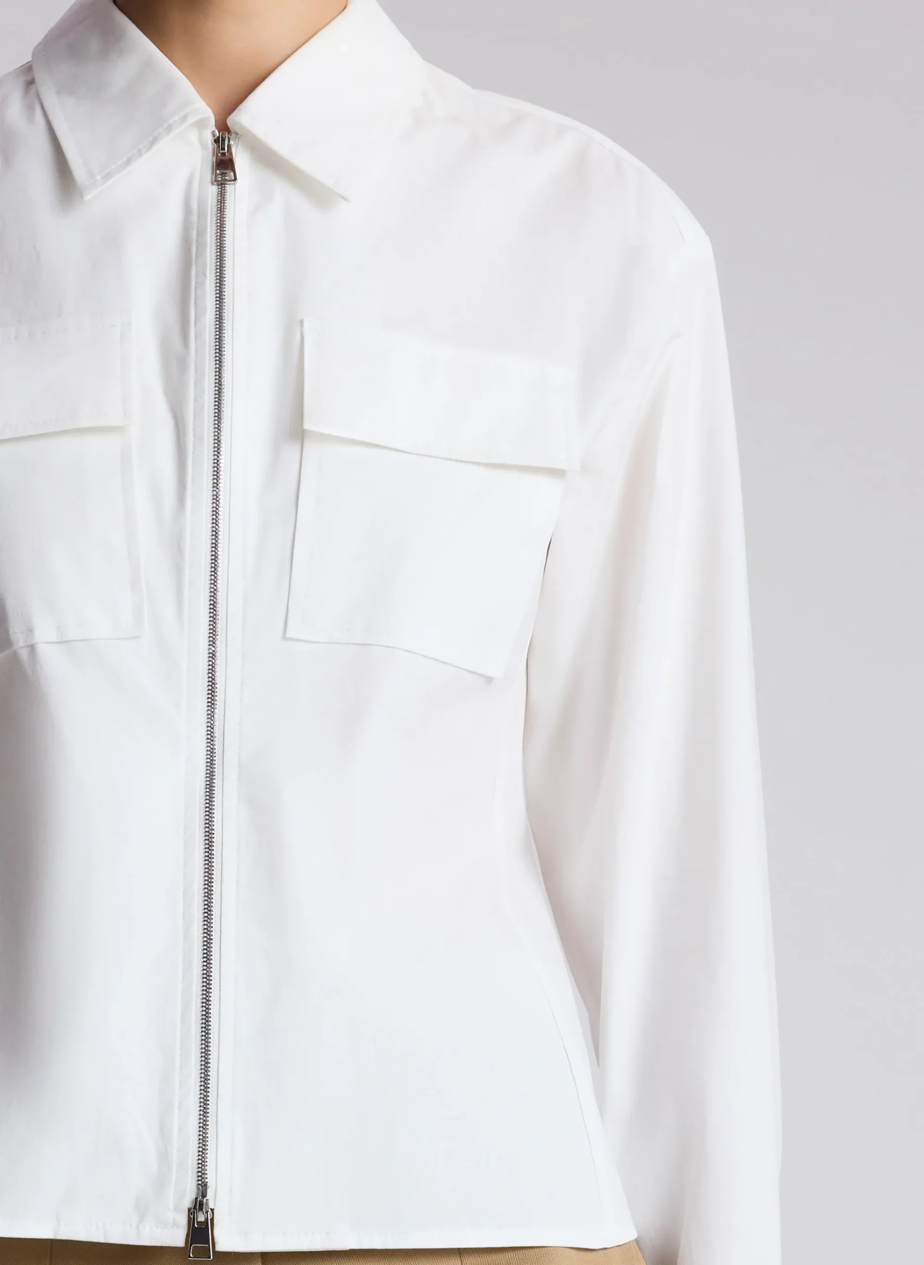 sage_cotton_zip_top_1.webp Women A.L.C. Tops>Sage Cotton Zip Top