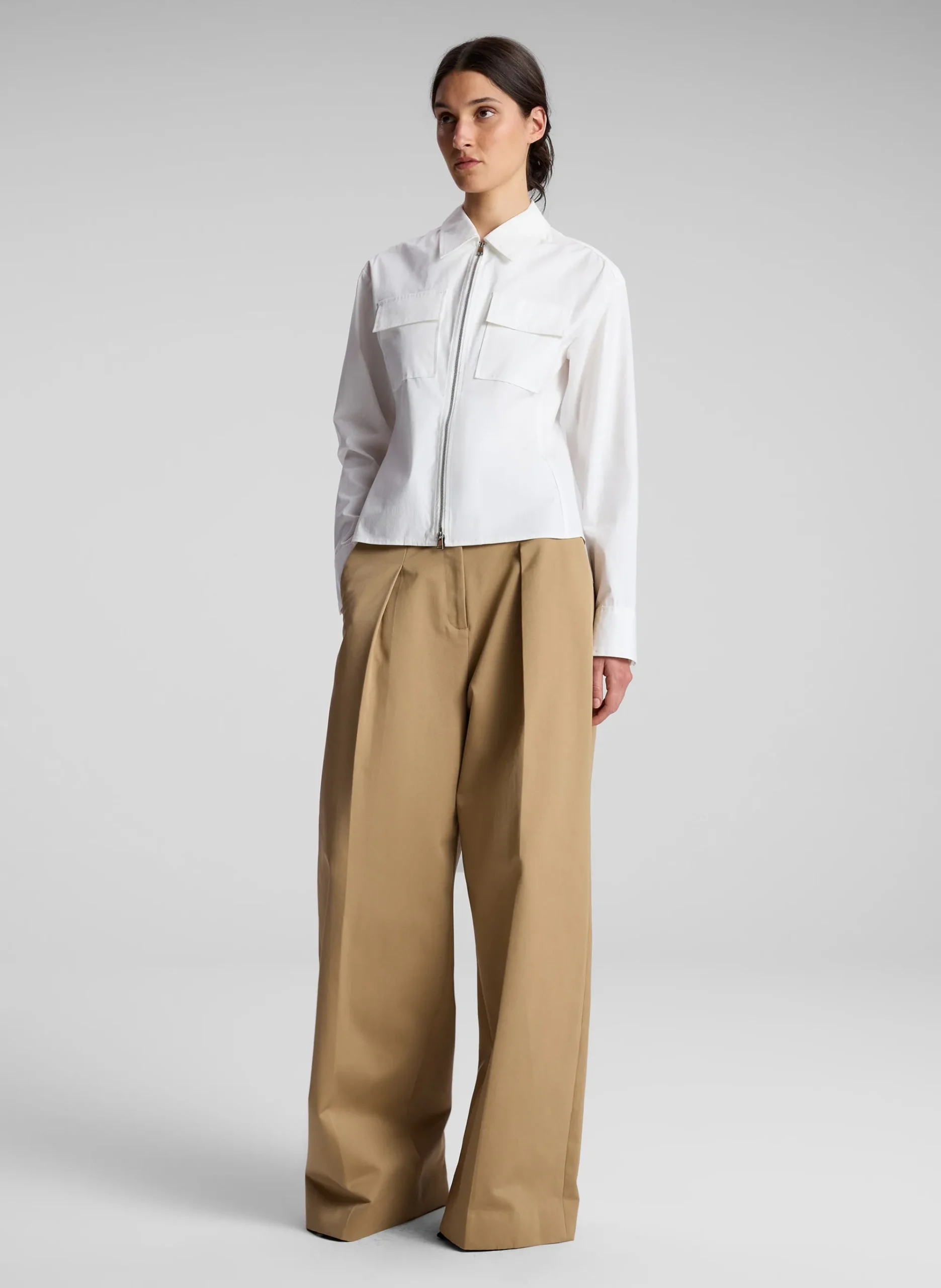 sage_cotton_zip_top_2.webp Women A.L.C. Tops>Sage Cotton Zip Top