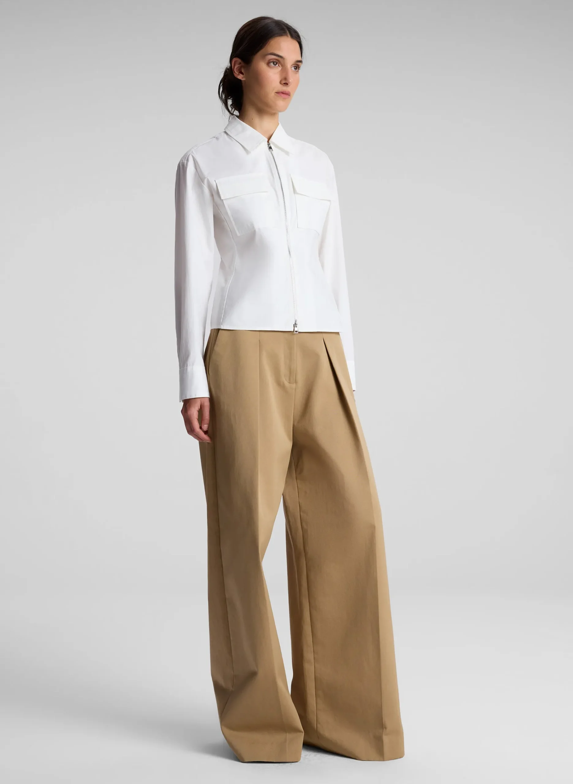 sage_cotton_zip_top_3.webp Women A.L.C. Tops>Sage Cotton Zip Top
