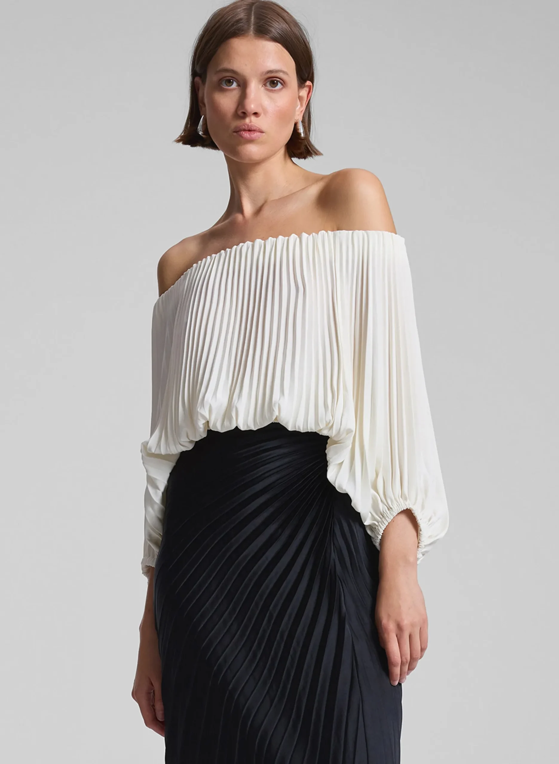 sienna_satin_pleated_off__0-2.webp Women A.L.C. Tops>Sienna Satin Pleated Off Shoulder Top