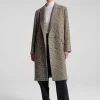 Women A.L.C. Jackets & Coats>Tanner Oversized Tweed Houndstooth Coat