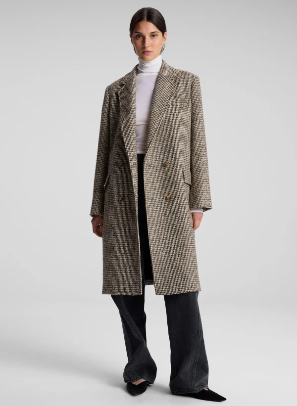 Women A.L.C. Jackets & Coats>Tanner Oversized Tweed Houndstooth Coat