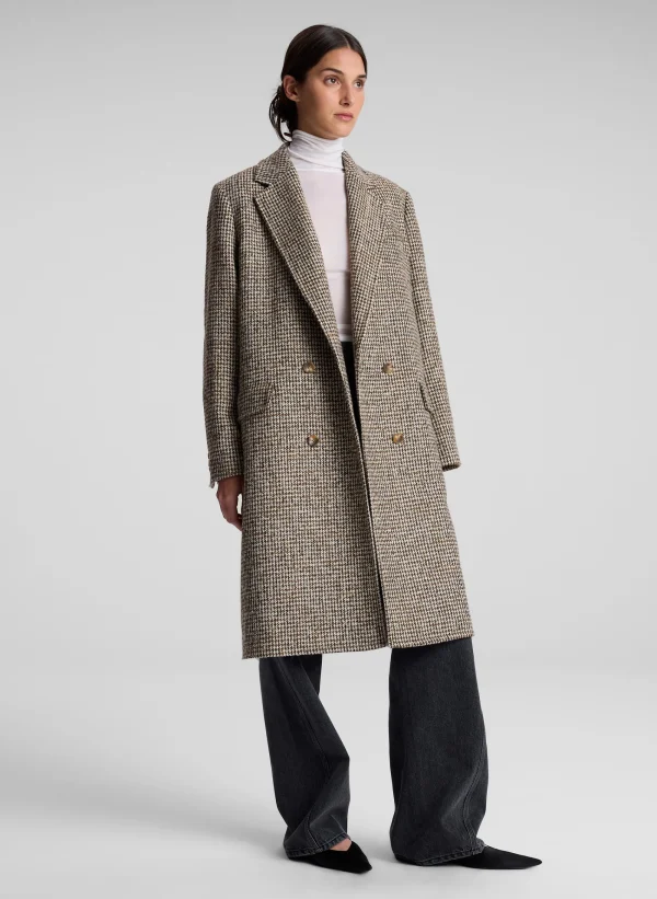 Women A.L.C. Jackets & Coats>Tanner Oversized Tweed Houndstooth Coat