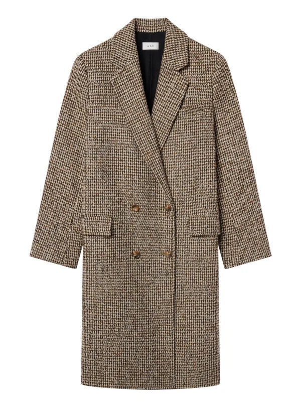 Women A.L.C. Jackets & Coats>Tanner Oversized Tweed Houndstooth Coat