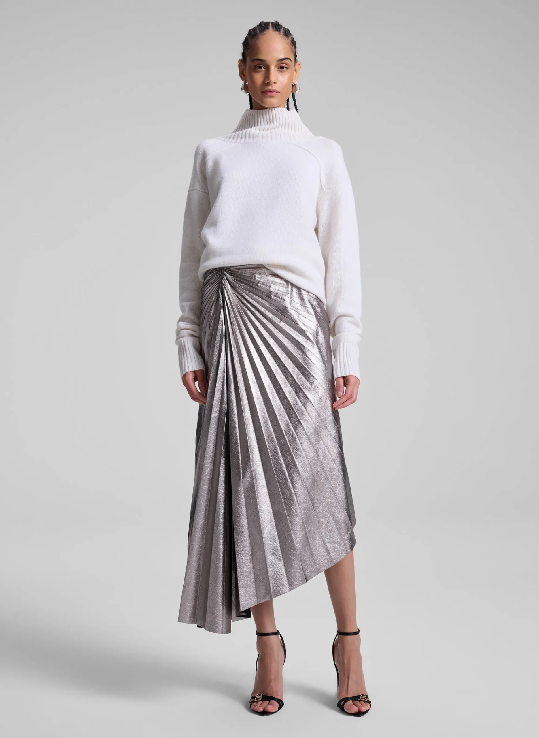 tracy_metallic_vegan_leat_0.webp Women A.L.C. Bottoms | Skirts>Tracy Metallic Vegan Leather Skirt