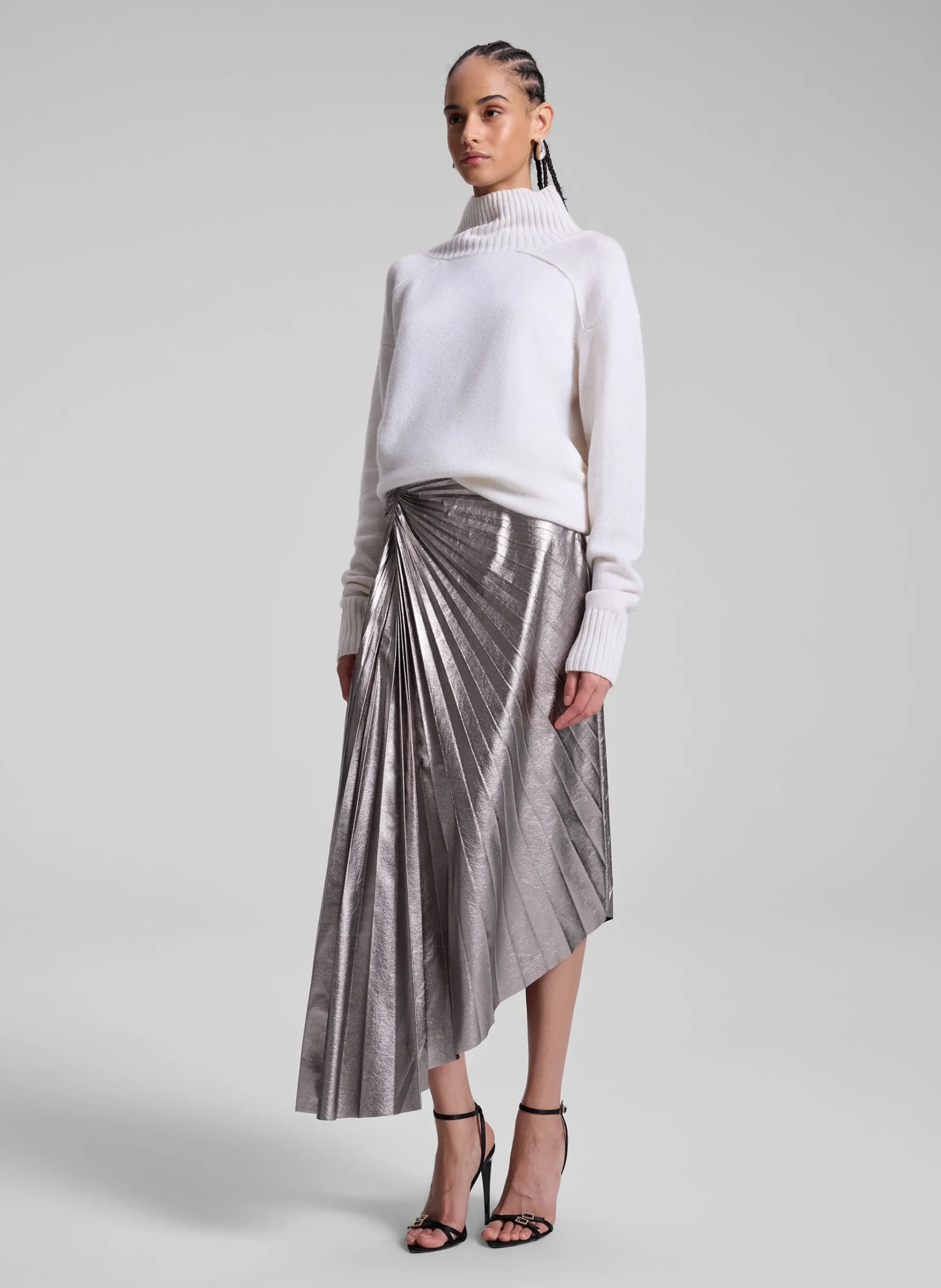 tracy_metallic_vegan_leat_3.webp Women A.L.C. Bottoms | Skirts>Tracy Metallic Vegan Leather Skirt
