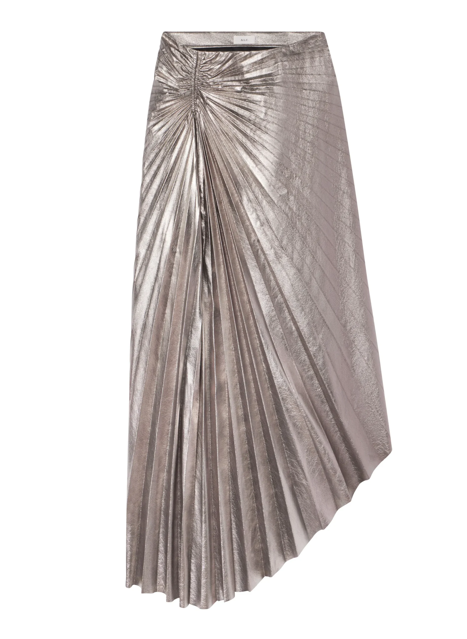 tracy_metallic_vegan_leat_5.webp Women A.L.C. Bottoms | Skirts>Tracy Metallic Vegan Leather Skirt
