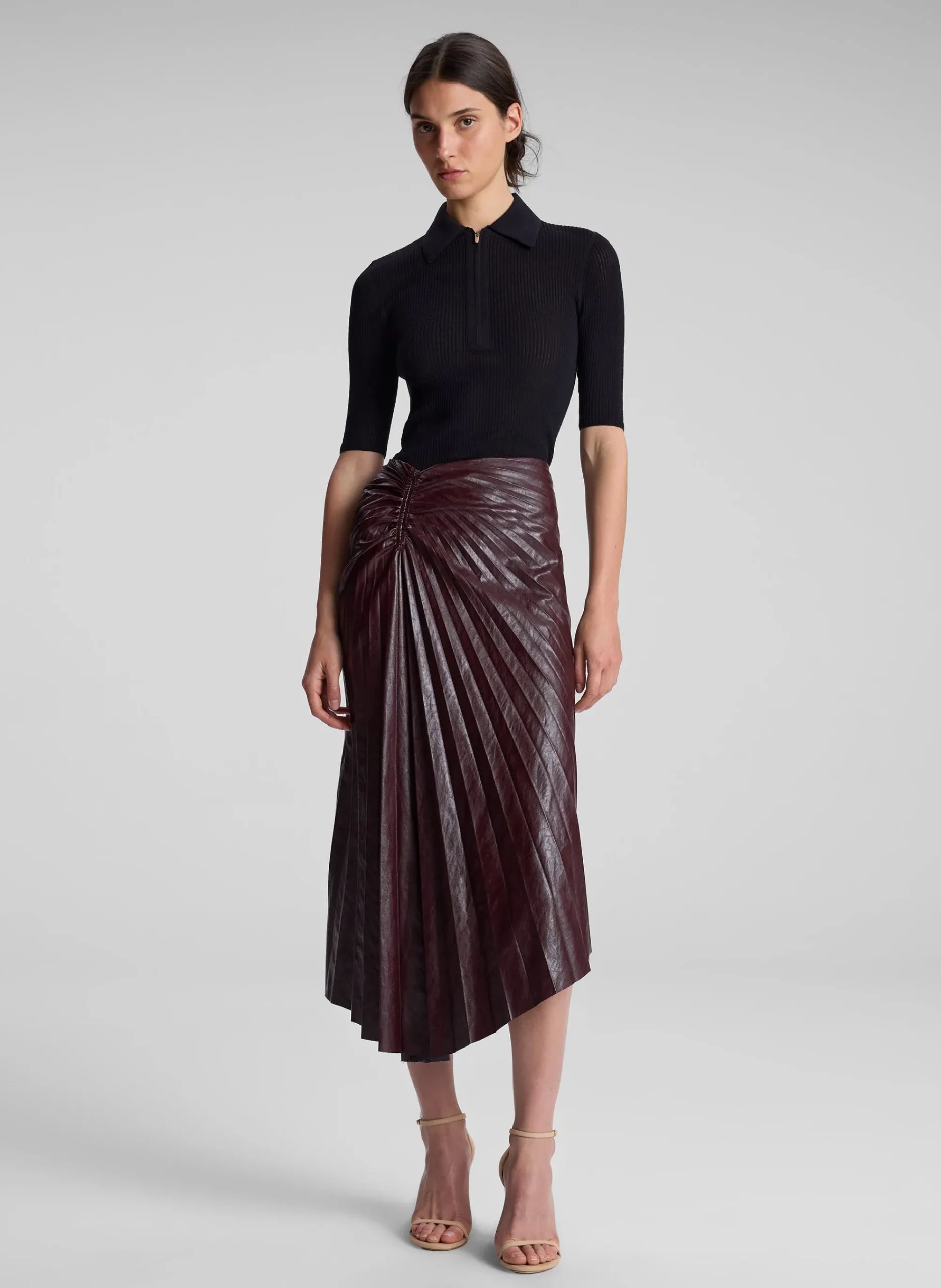 tracy_textured_vegan_leat_0.webp Women A.L.C. Bottoms | Skirts>Tracy Textured Vegan Leather Skirt