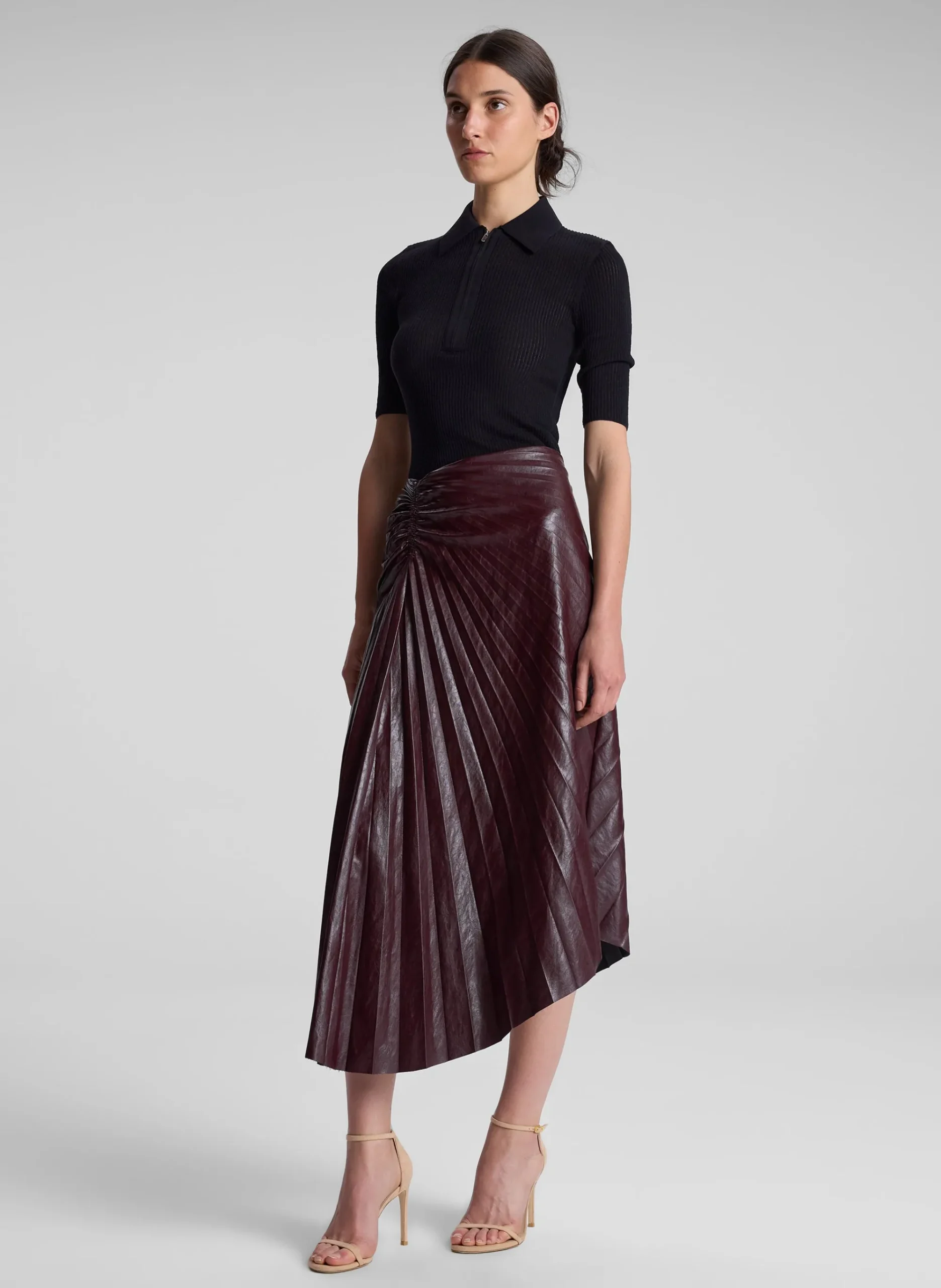 tracy_textured_vegan_leat_2.webp Women A.L.C. Bottoms | Skirts>Tracy Textured Vegan Leather Skirt