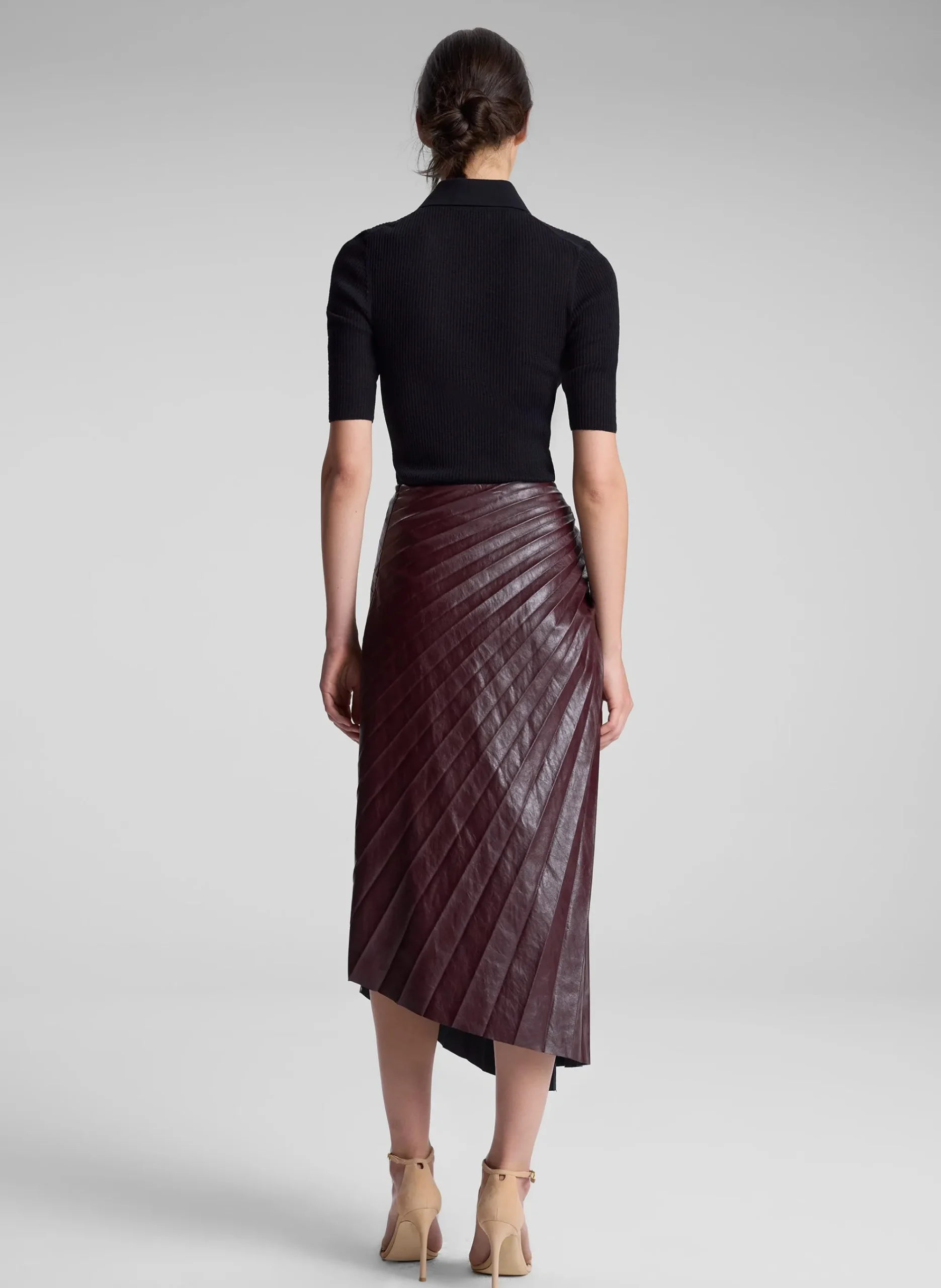 tracy_textured_vegan_leat_3.webp Women A.L.C. Bottoms | Skirts>Tracy Textured Vegan Leather Skirt
