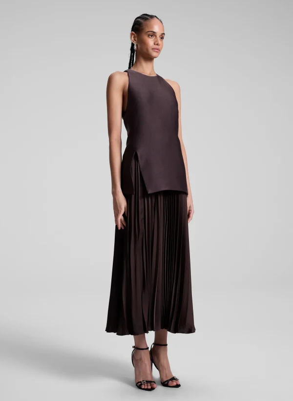 Women A.L.C. Dresses>Willow Pleated Midi Dress